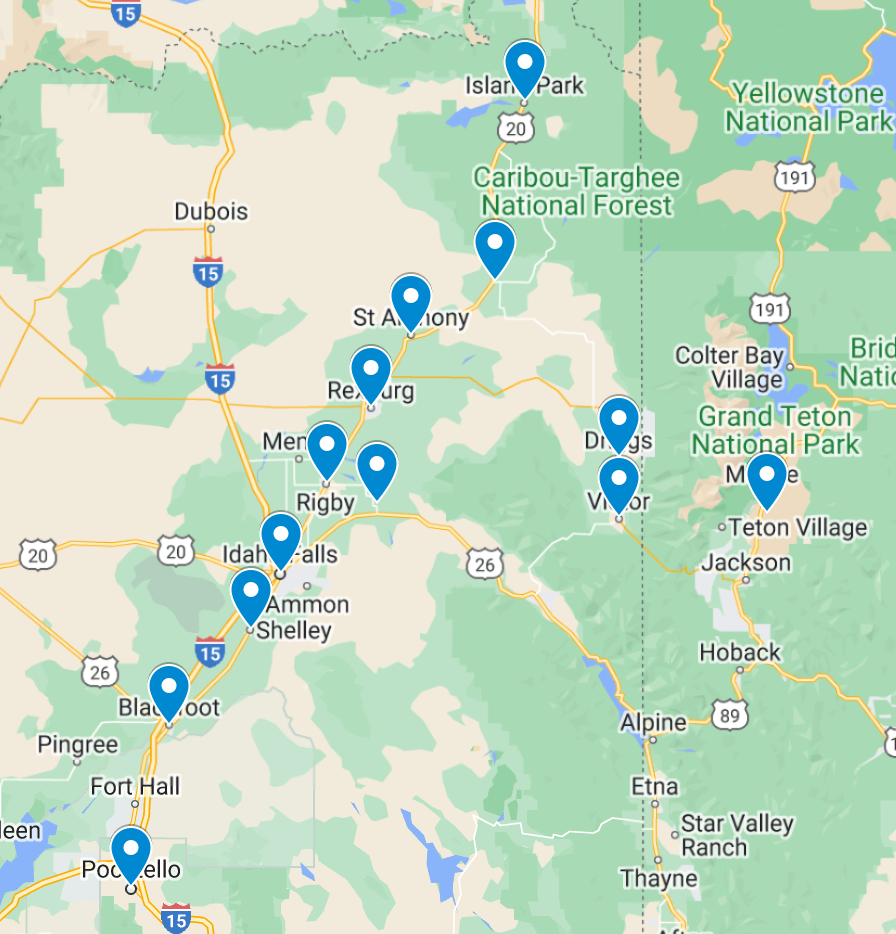 southfork service area map